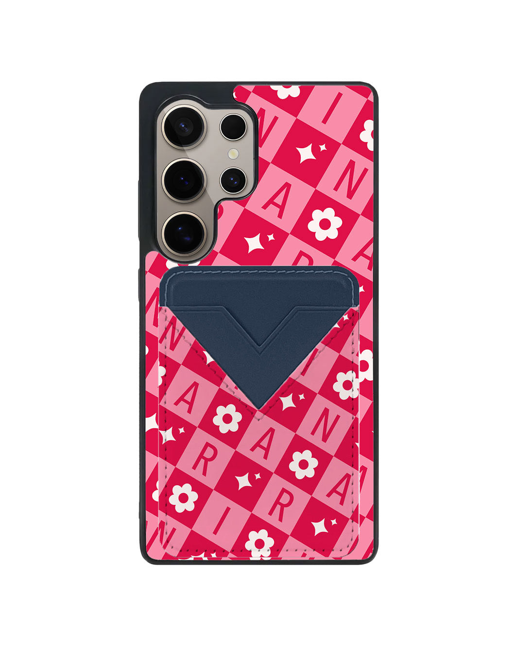 Android Avant Wallet Case - Flower Grid Monogram 1.0