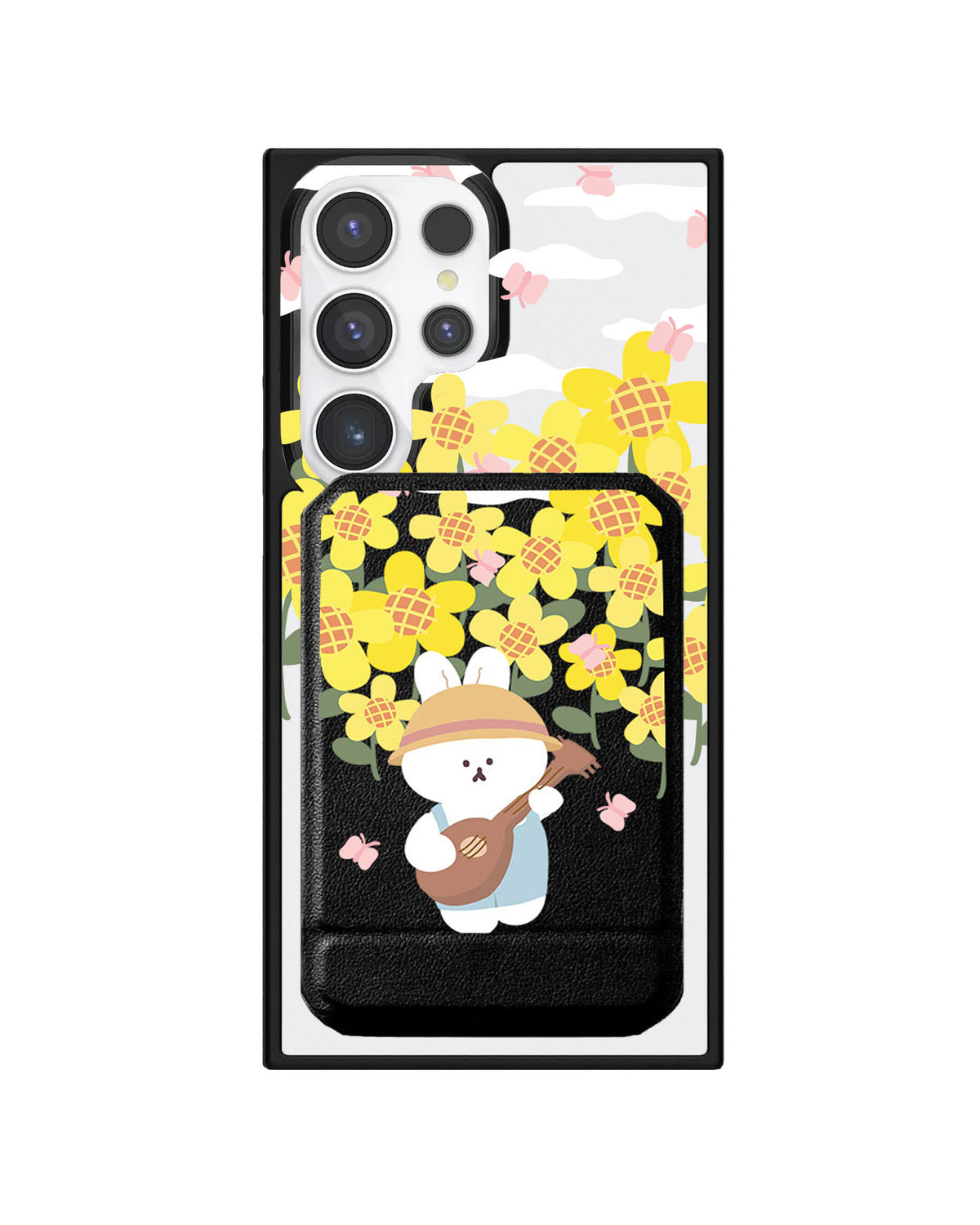 Android Magnetic Multifold Wallet - Bunny Ukulele