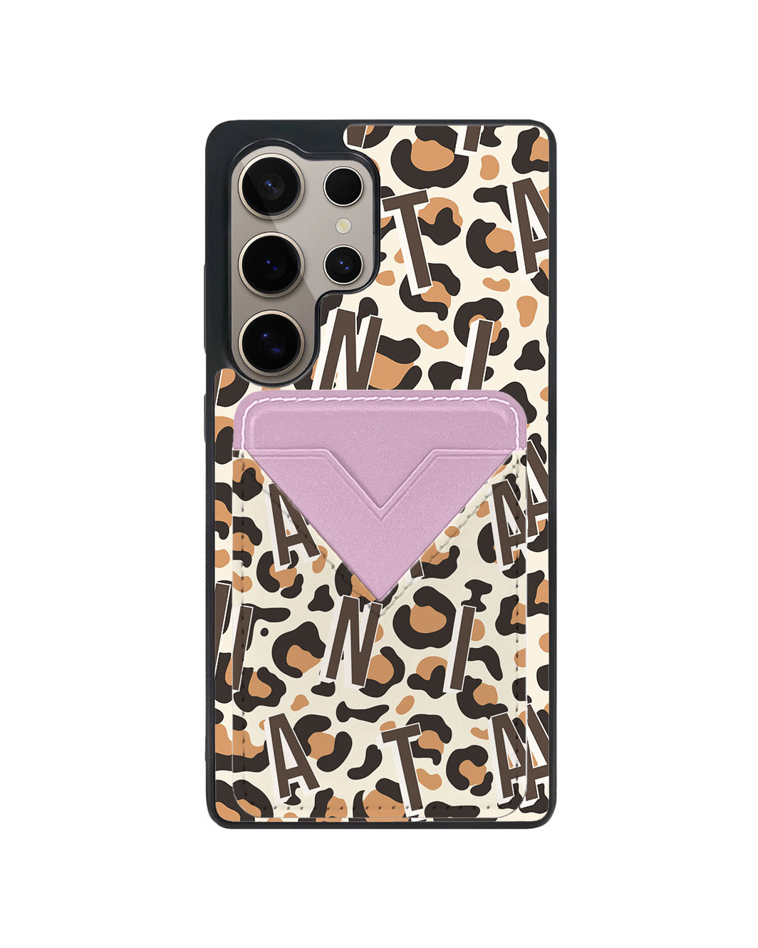 Android Avant Wallet Case - Leopard Monogram 2.0