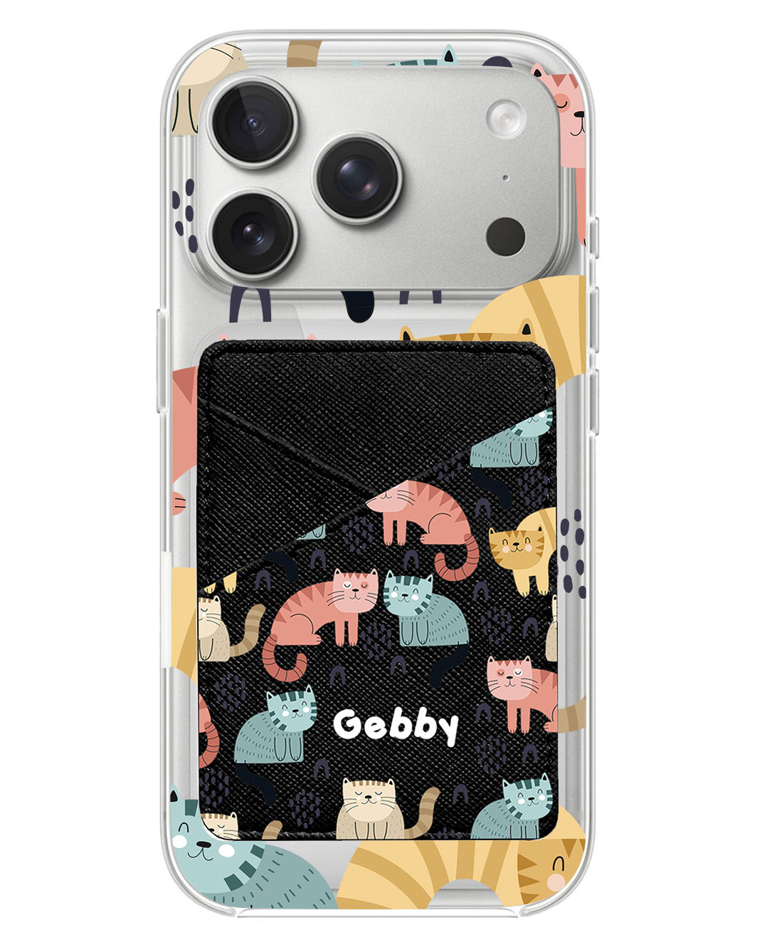 iPhone Phone Wallet Case - Rainbow Meow