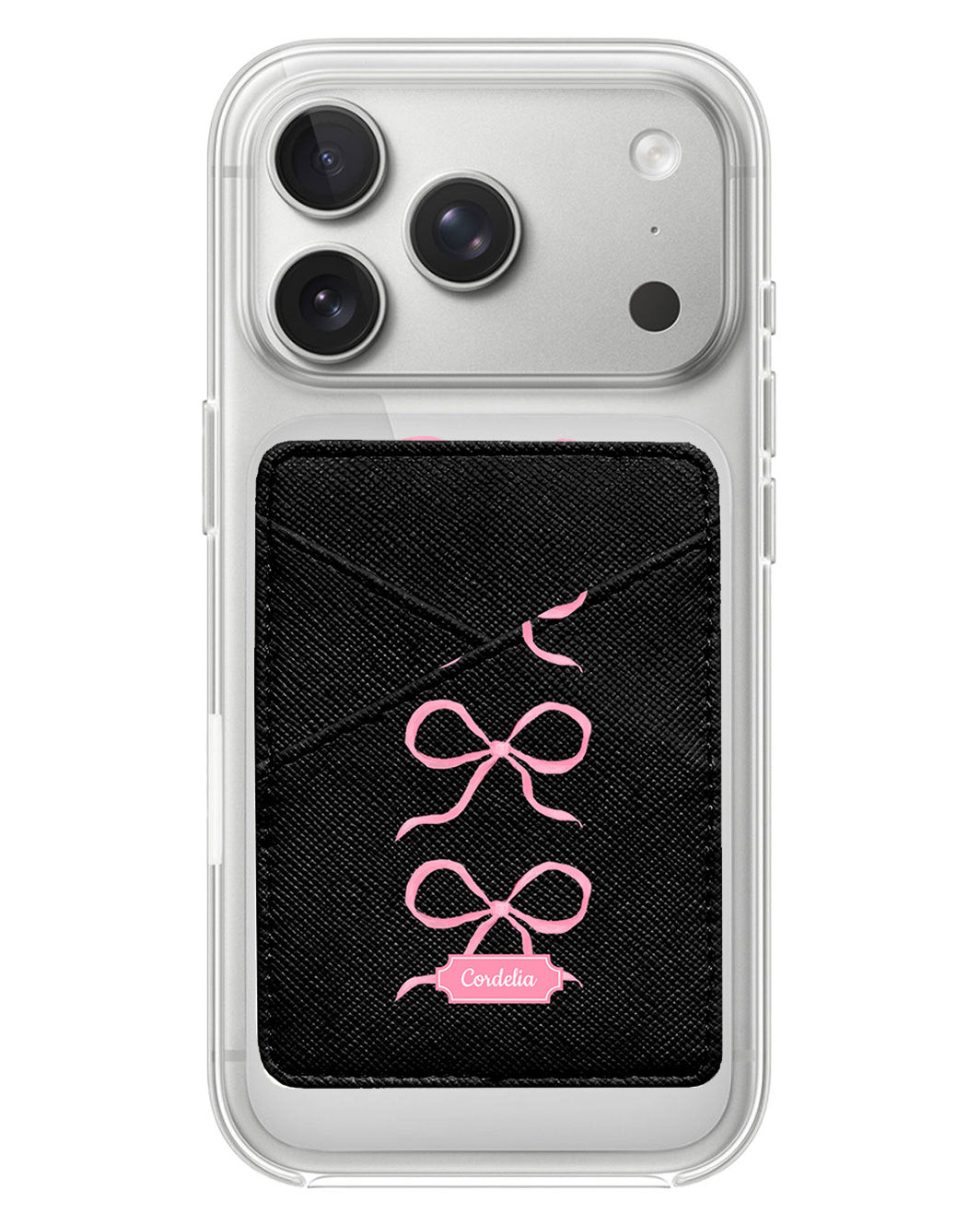 iPhone Phone Wallet Case - Coquette Triple Bow