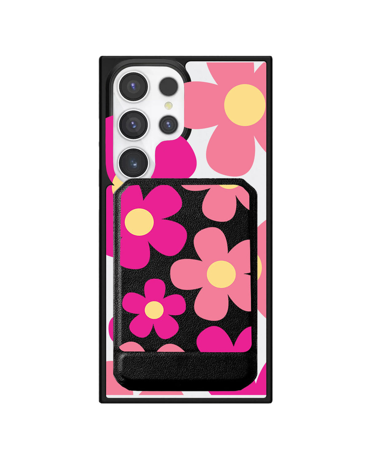 Android Magnetic Multifold Wallet - Daisy Delight