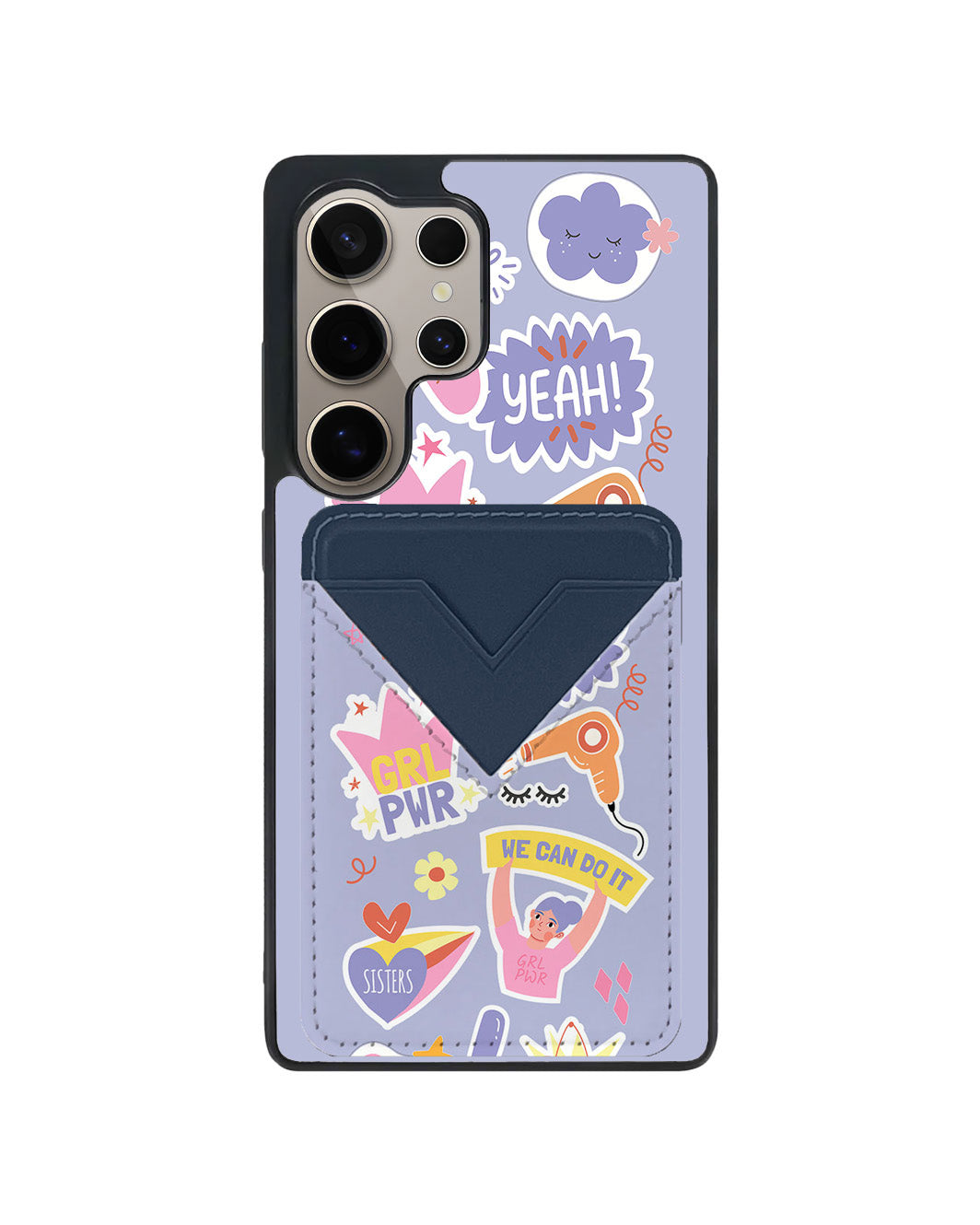 Android Avant Wallet Case - Girl Sticker Pack