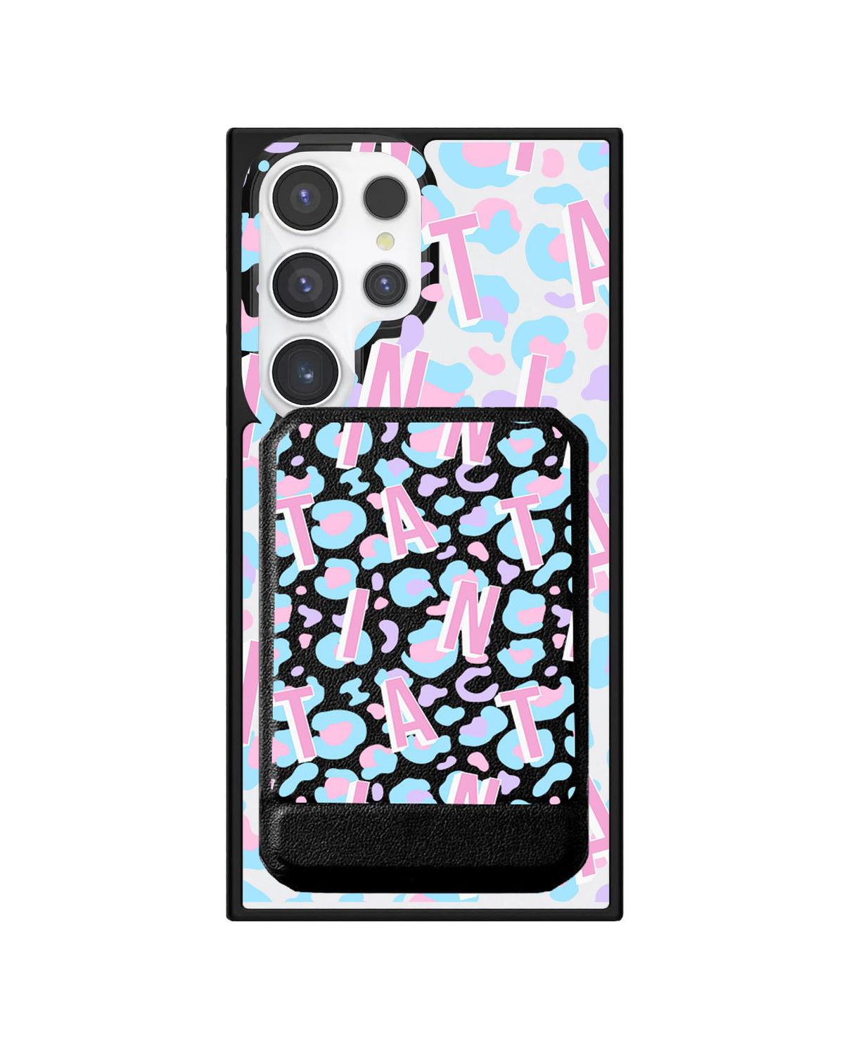 Android Magnetic Multifold Wallet - Leopard Monogram 6.0
