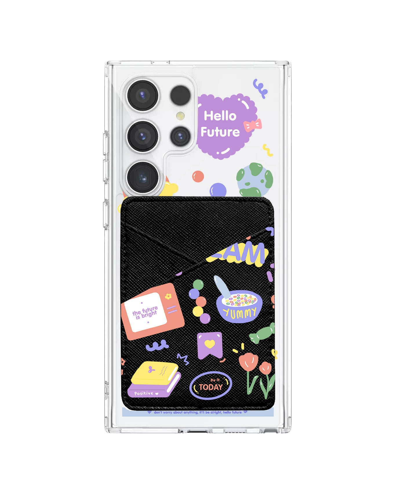 Android Phone Wallet Case - Hello Future