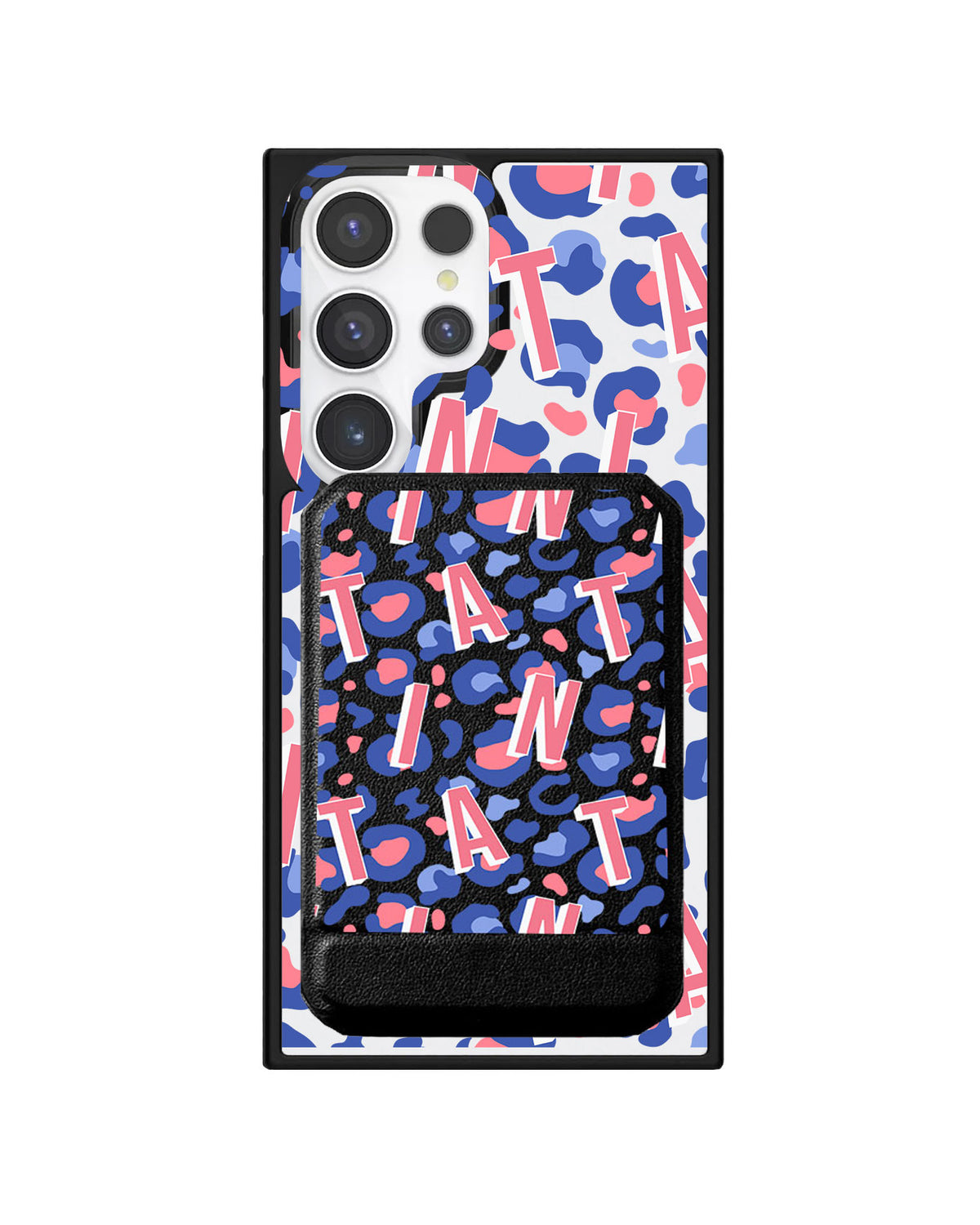 Android Magnetic Multifold Wallet - Leopard Monogram 1.0