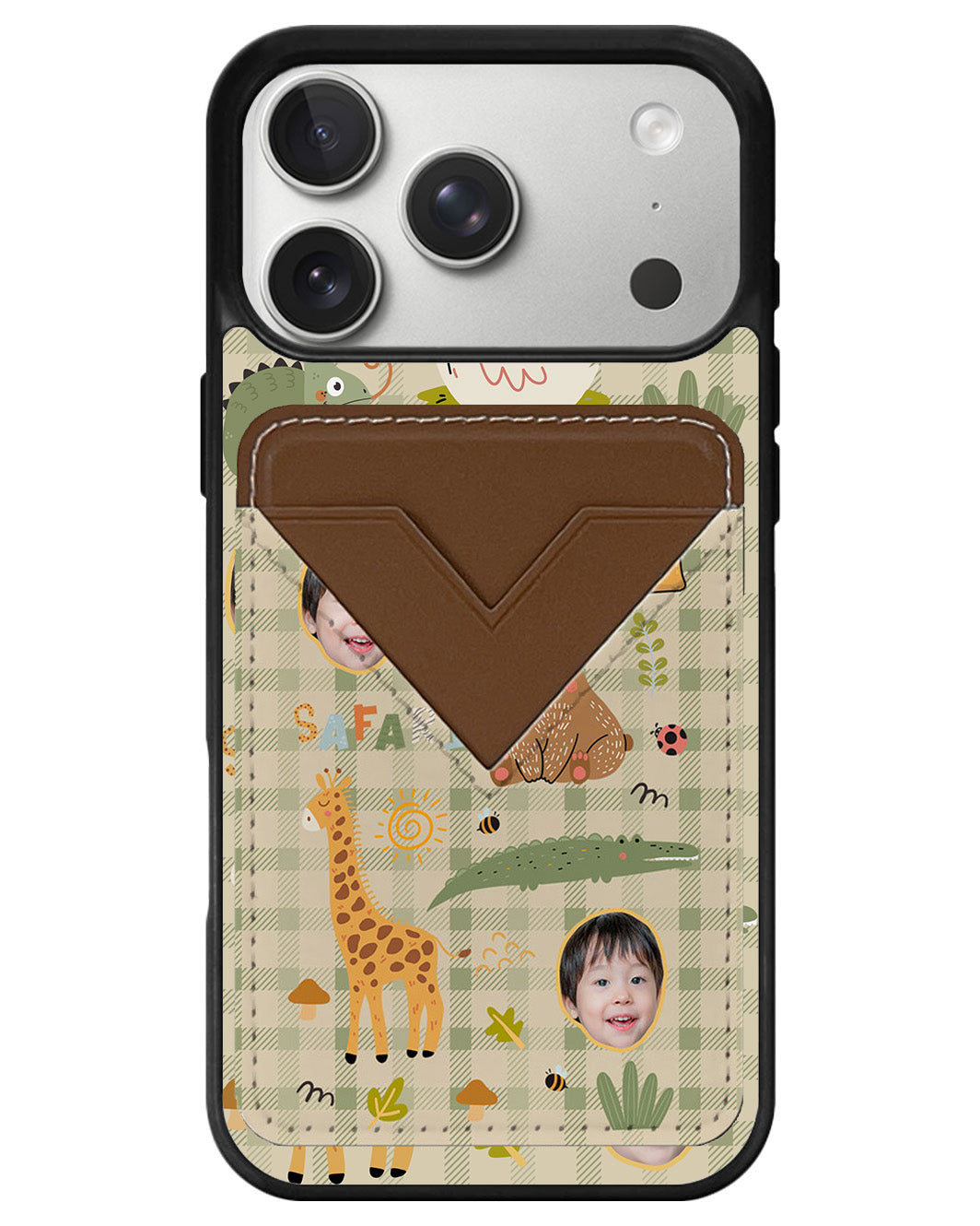 iPhone Avant Wallet Case - Face Grid Safari