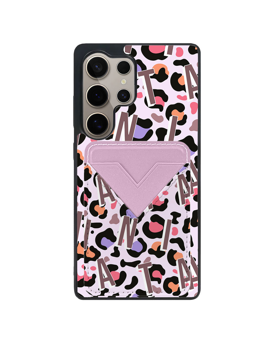 Android Avant Wallet Case - Leopard Monogram 5.0
