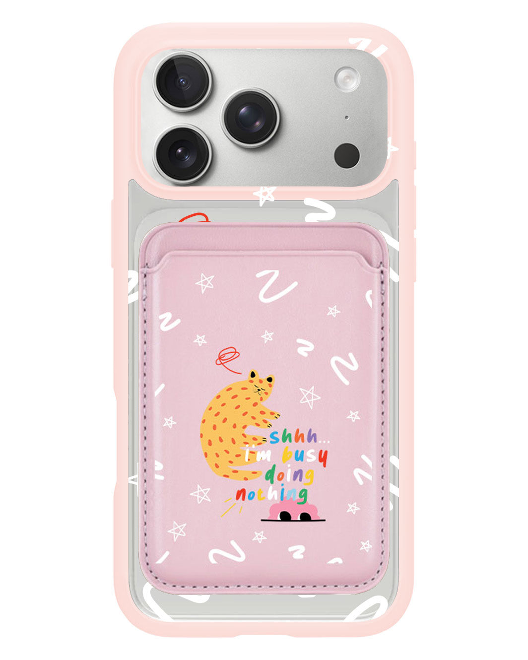 iPhone Magnetic Wallet Case - Busy Doing Nothing