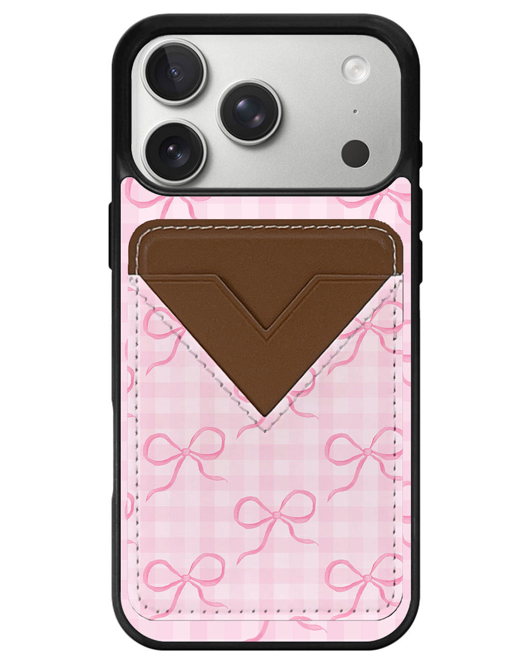 iPhone Avant Wallet Case - Coquette Pink Bow