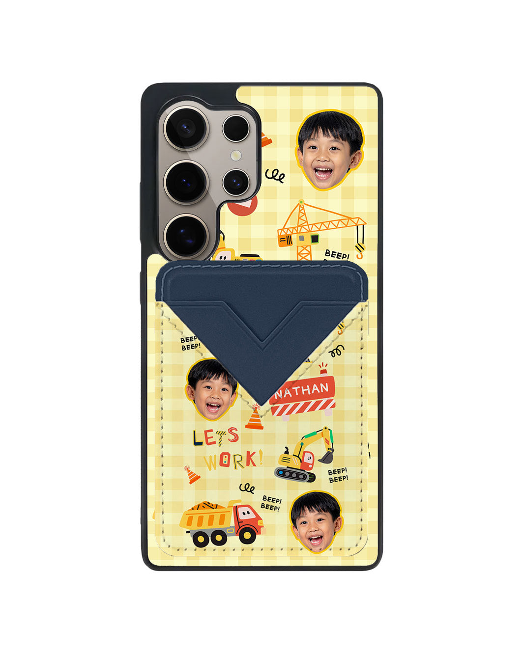 Android Avant Wallet Case - Face Grid Construction