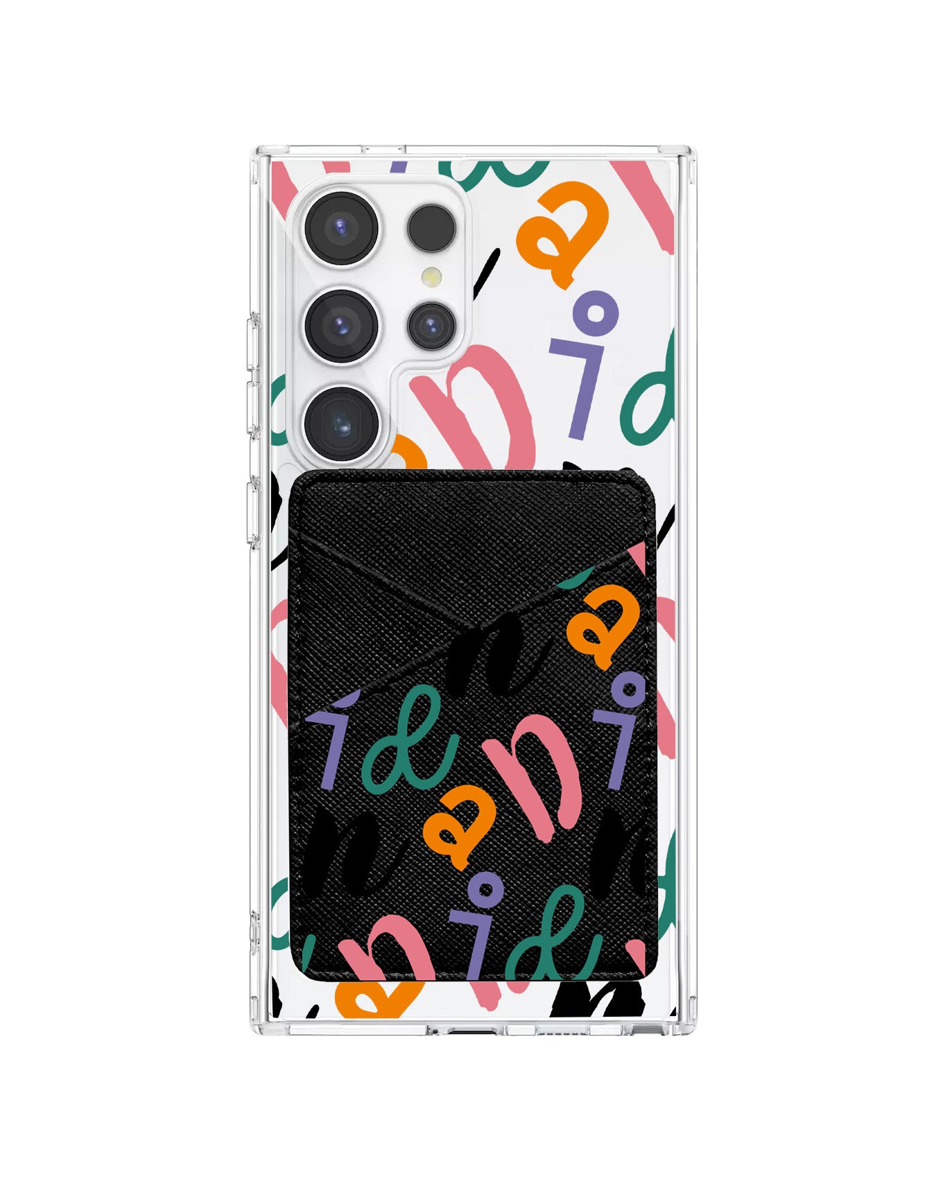 Android Phone Wallet Case - Playful Monogram 3.0