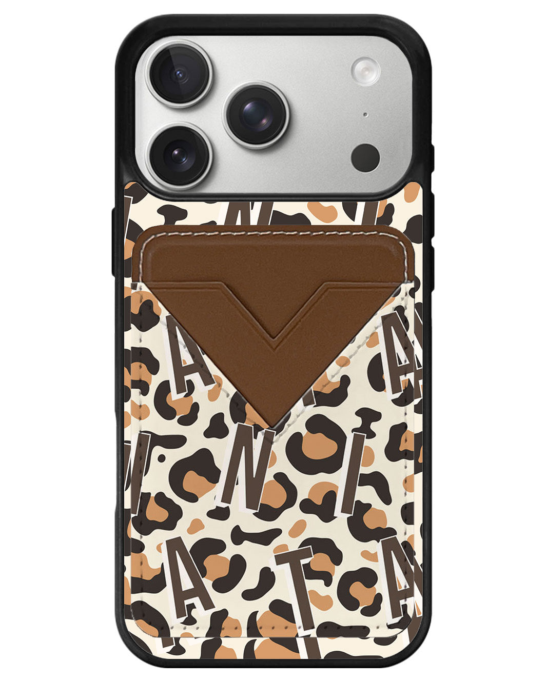 iPhone Avant Wallet Case - Leopard Monogram 2.0