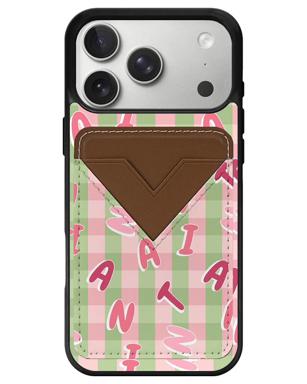 iPhone Avant Wallet Case - Checkered Monogram 4.0