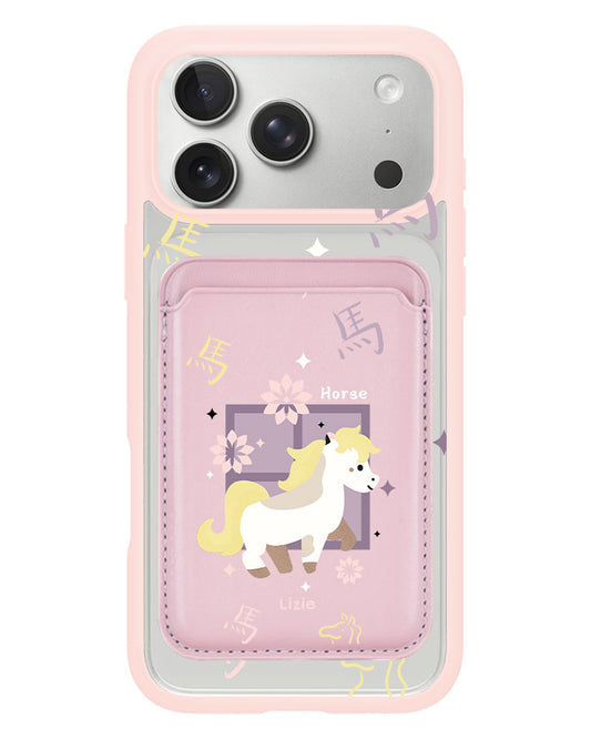 iPhone Magnetic Wallet Case - Horse (Chinese Zodiac / Shio)