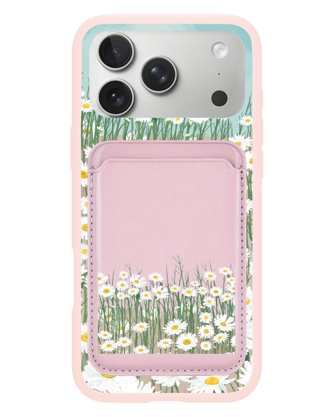 iPhone Magnetic Wallet Case - Oil Painting Daisy