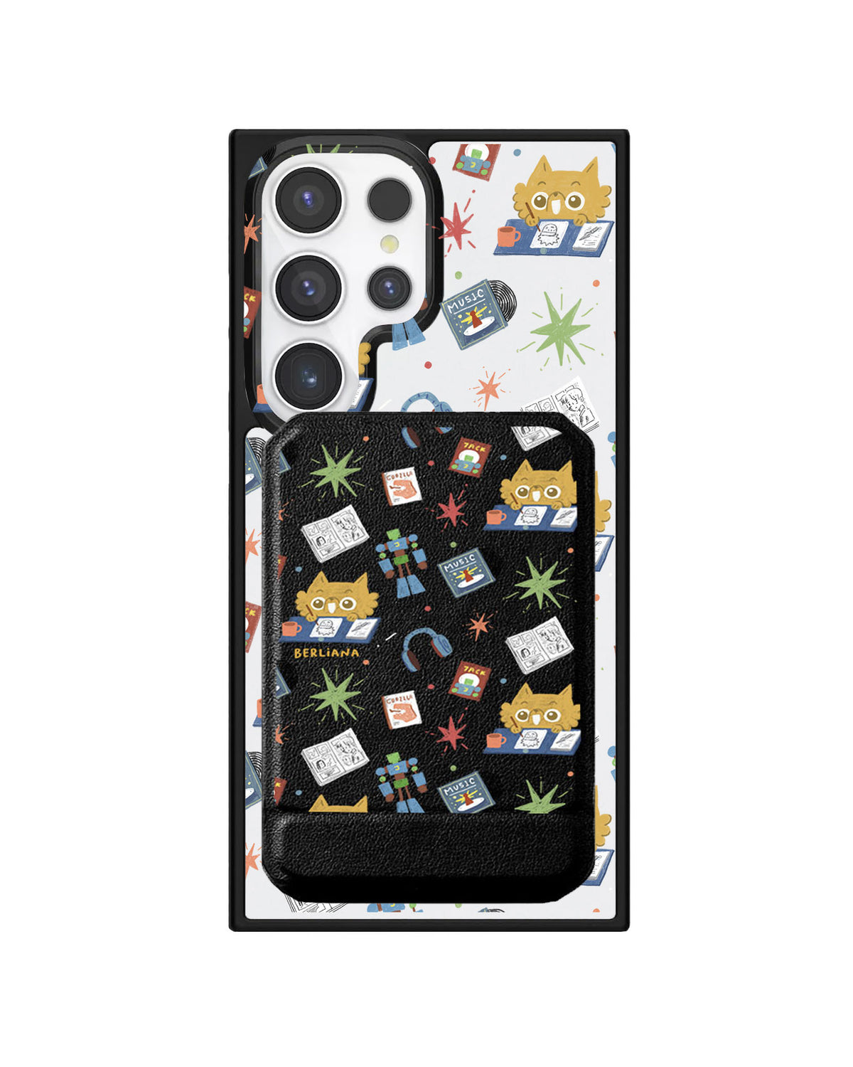 Android Magnetic Multifold Wallet - Too Much Hobbies