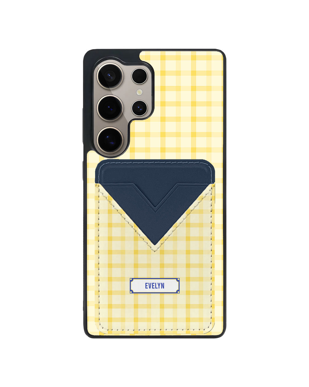 Android Avant Wallet Case - Yellow Tartan