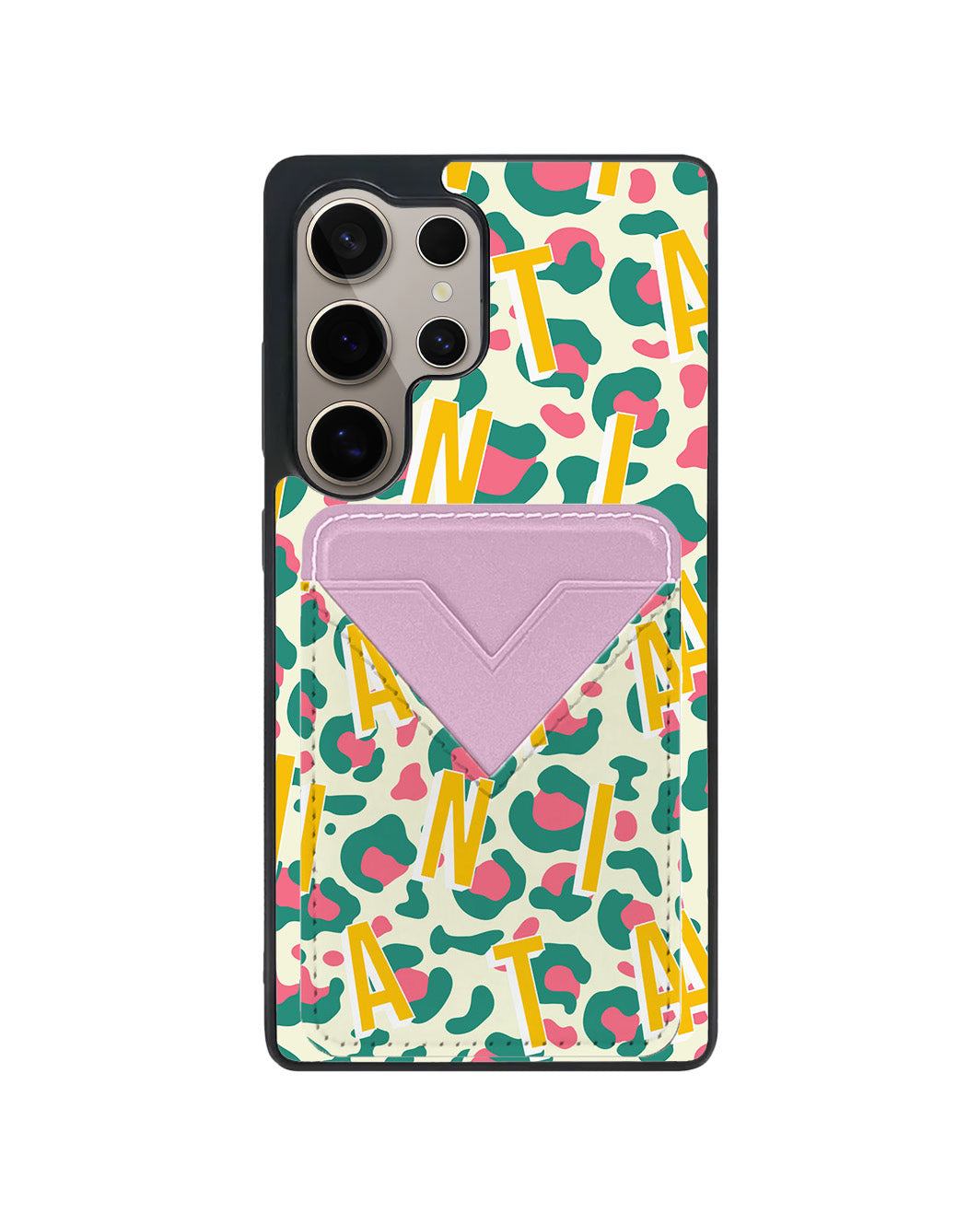 Android Avant Wallet Case - Leopard Monogram 4.0
