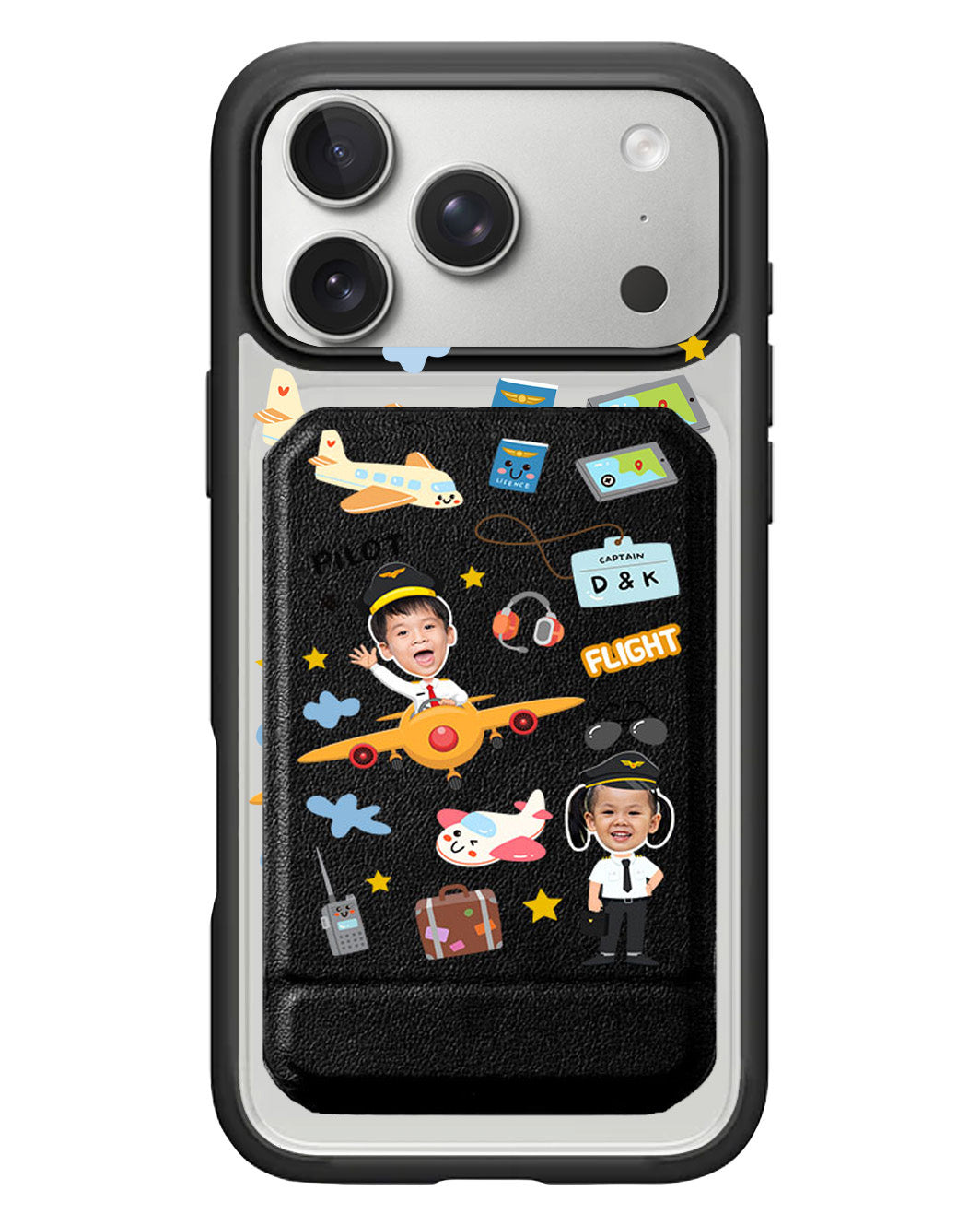 iPhone Magnetic Multifold Wallet - Face Grid Dream Pilot