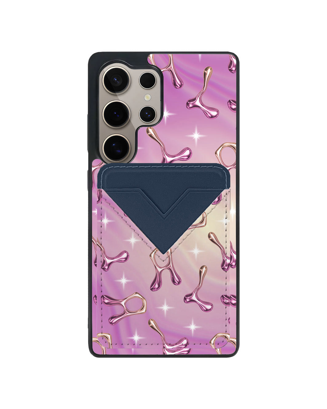 Android Avant Wallet Case - Chrome Monogram 3.0