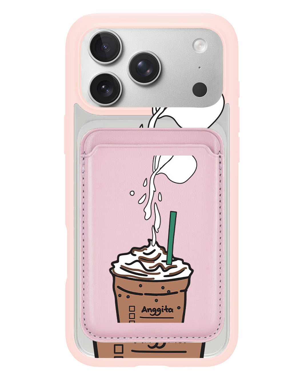 iPhone Magnetic Wallet Case - Coffee Frappe