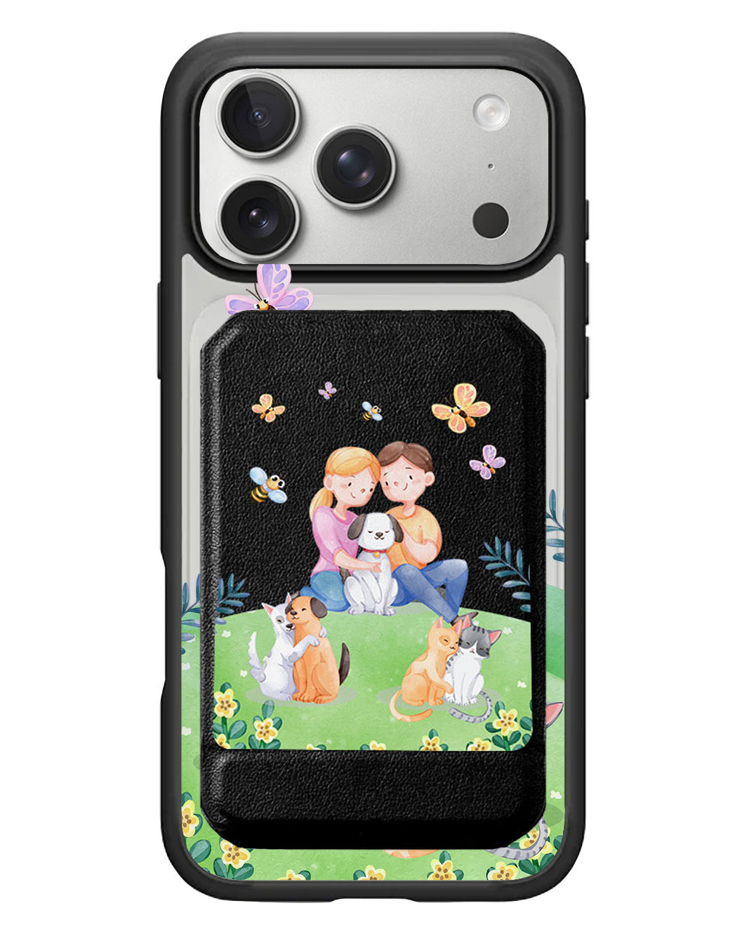 iPhone Magnetic Multifold Wallet - Adorable Animals