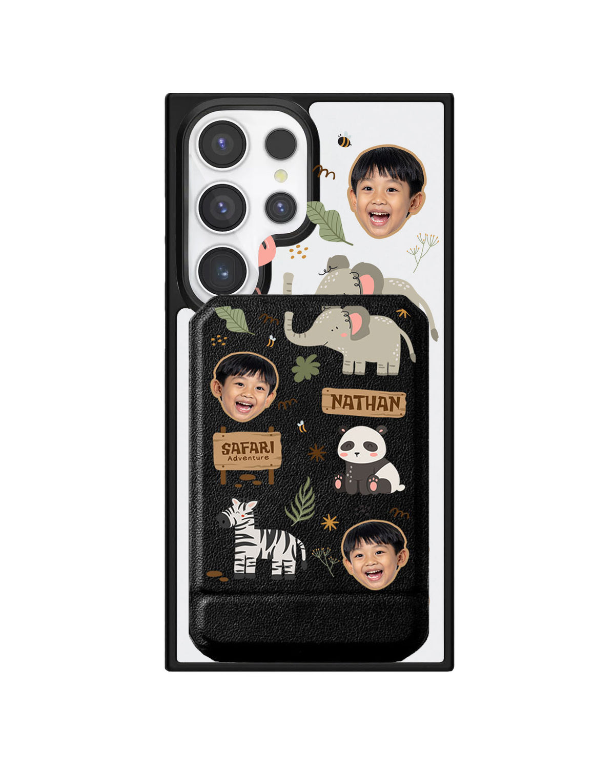 Android Magnetic Multifold Wallet - Face Grid Safari 2.0