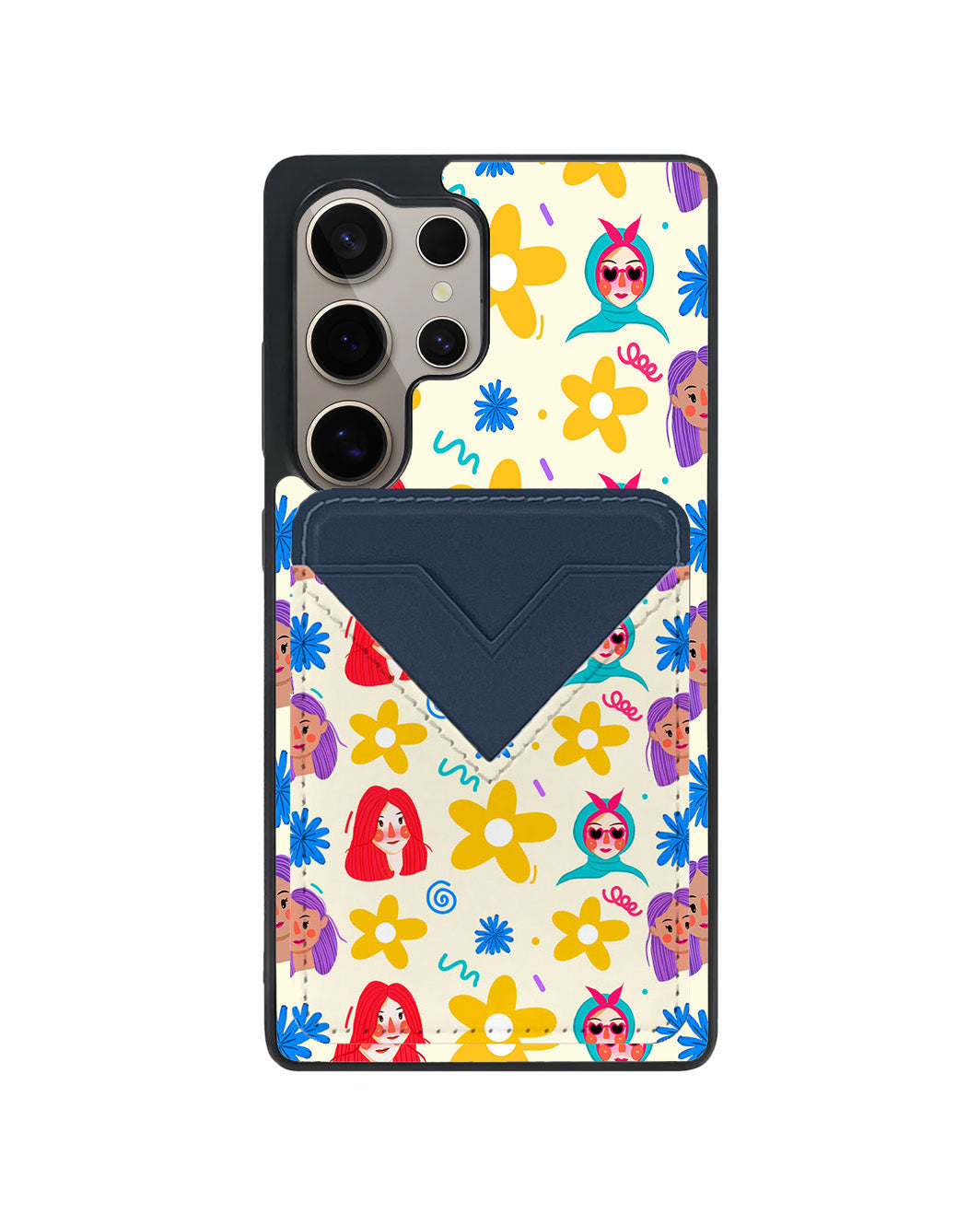 Android Avant Wallet Case - Daisy Faces