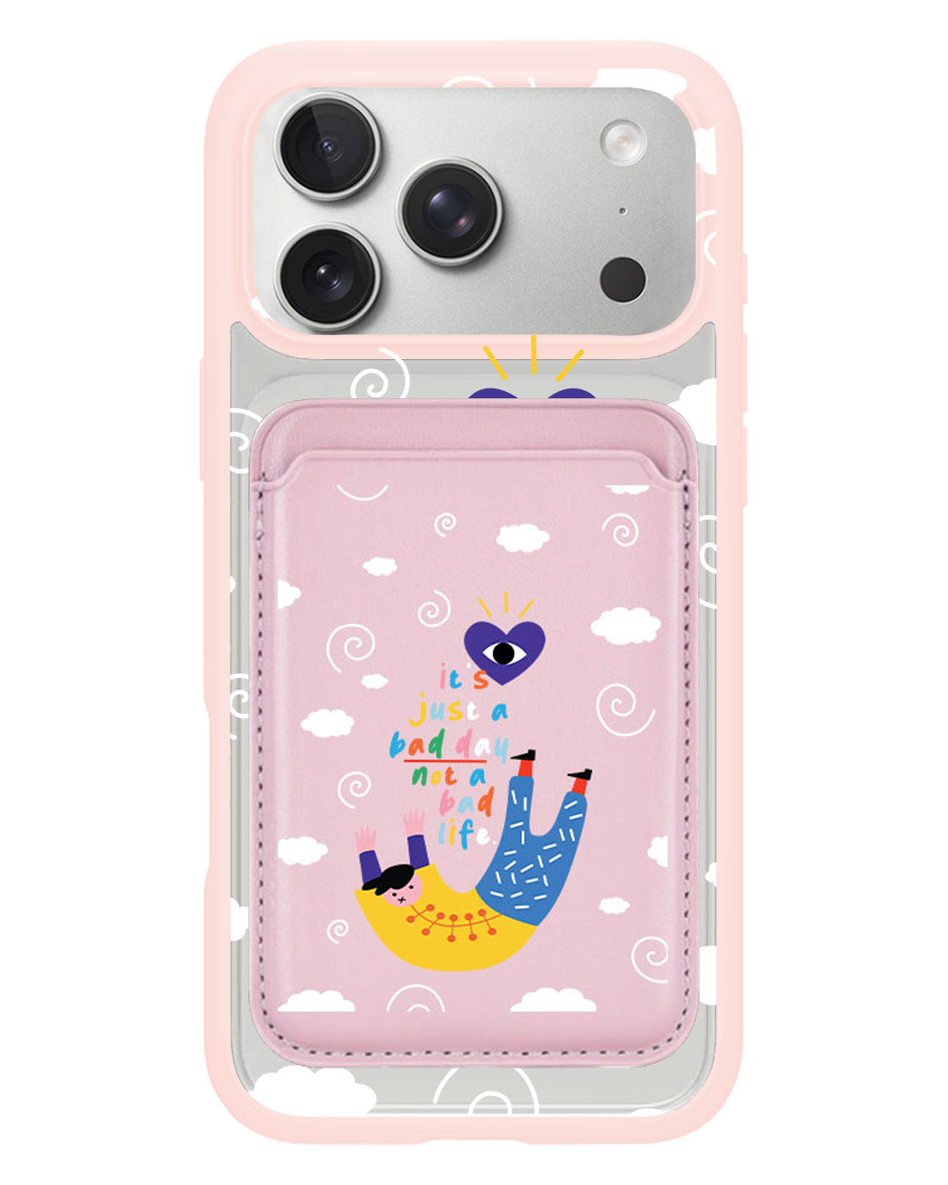 iPhone Magnetic Wallet Case - Bad Day