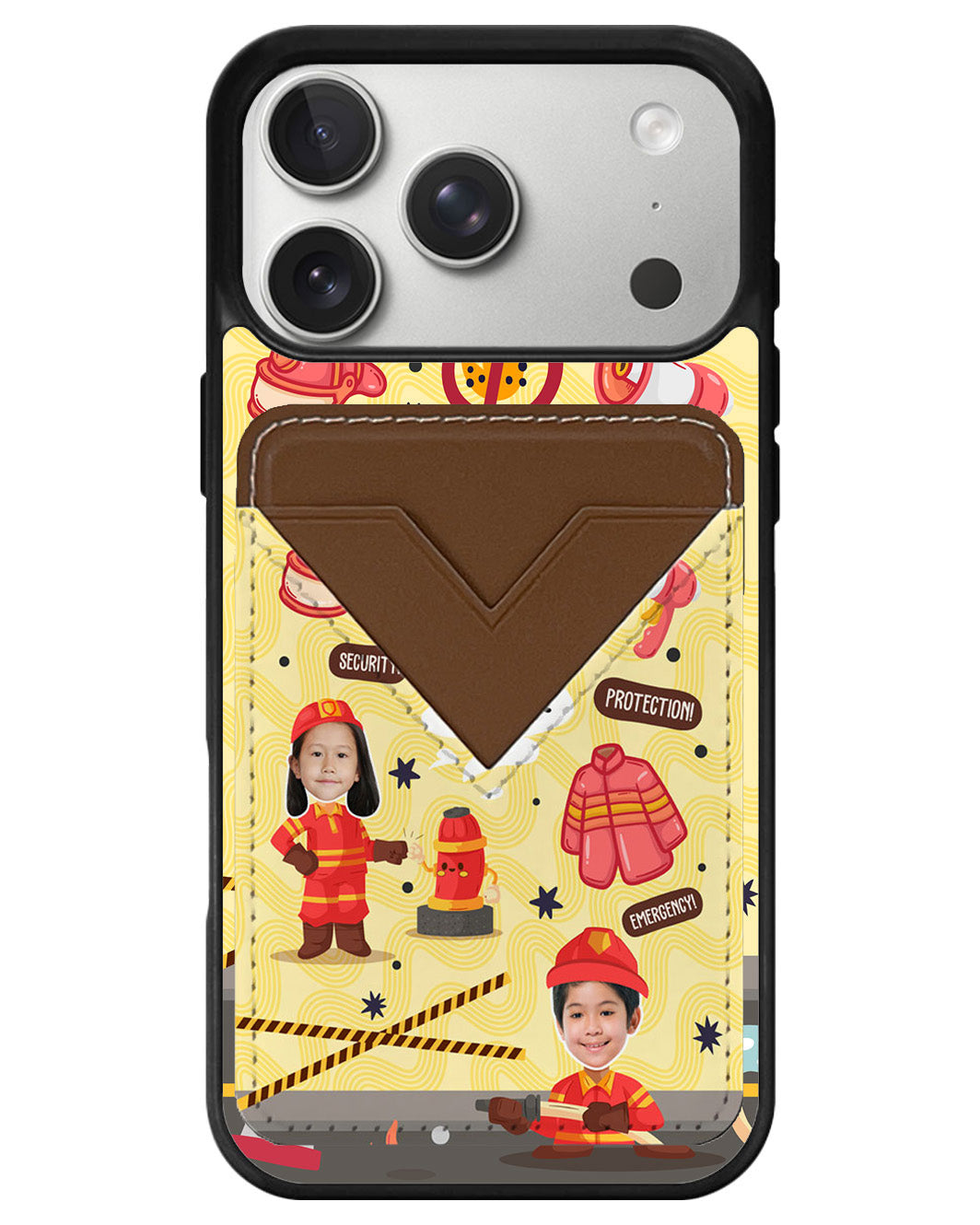 iPhone Avant Wallet Case - Face Grid Dream Firefighter
