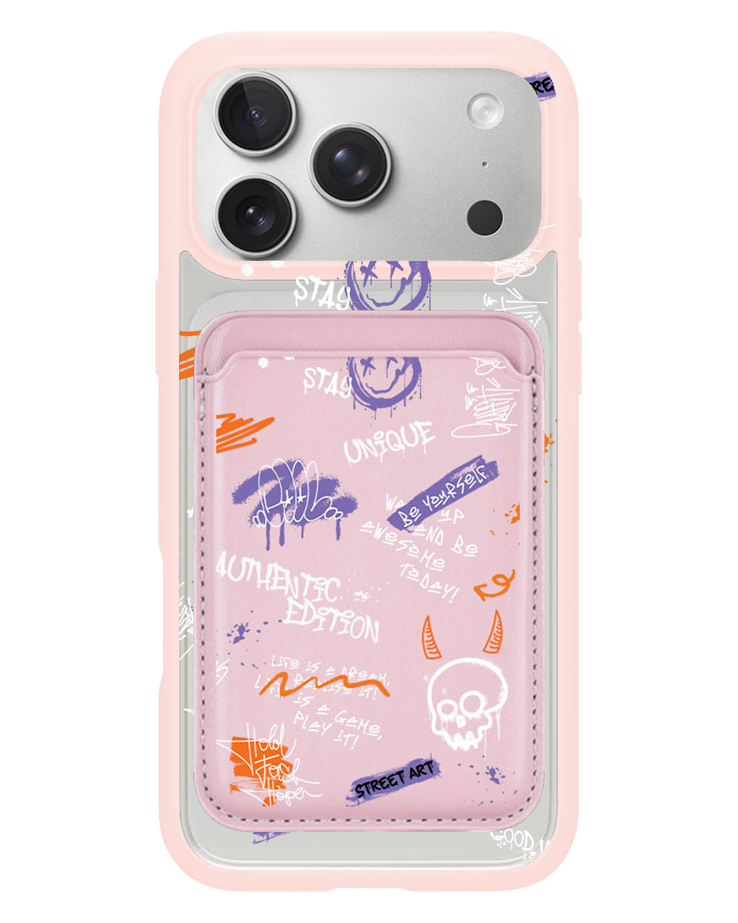 iPhone Magnetic Wallet Case - Graffiti