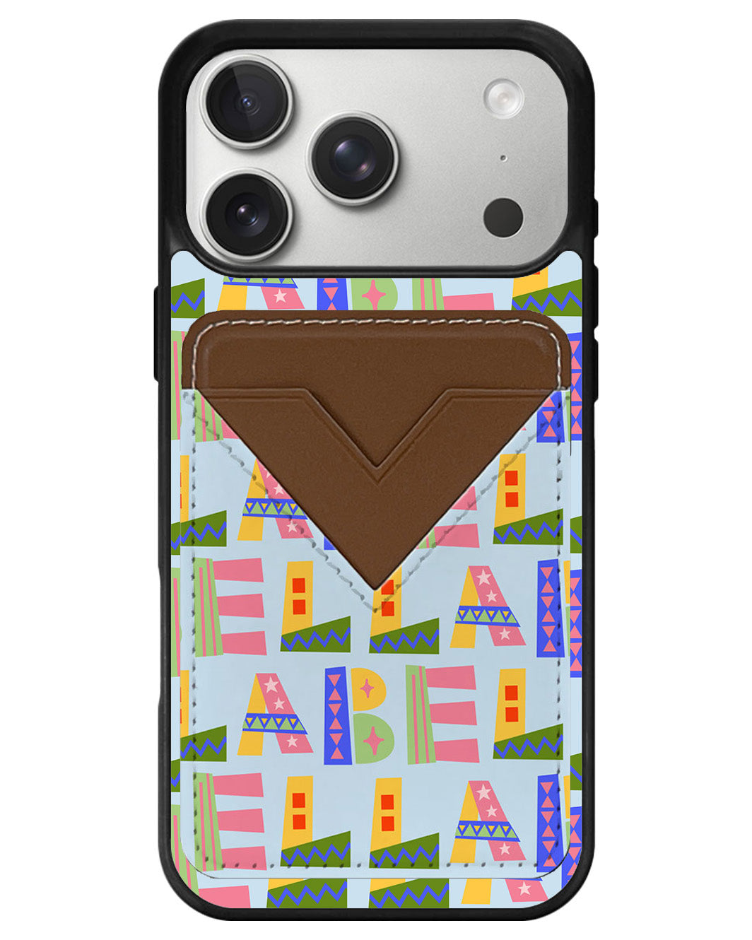 iPhone Avant Wallet Case - Playful Monogram 5.0