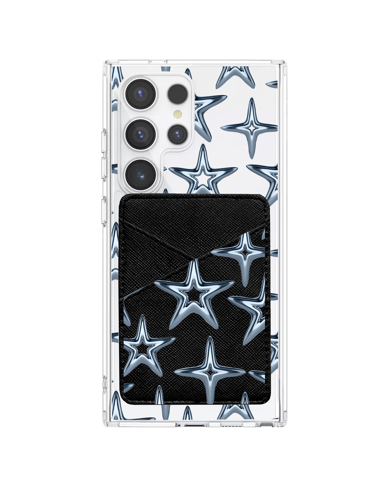 Android Phone Wallet Case - Chrome Star