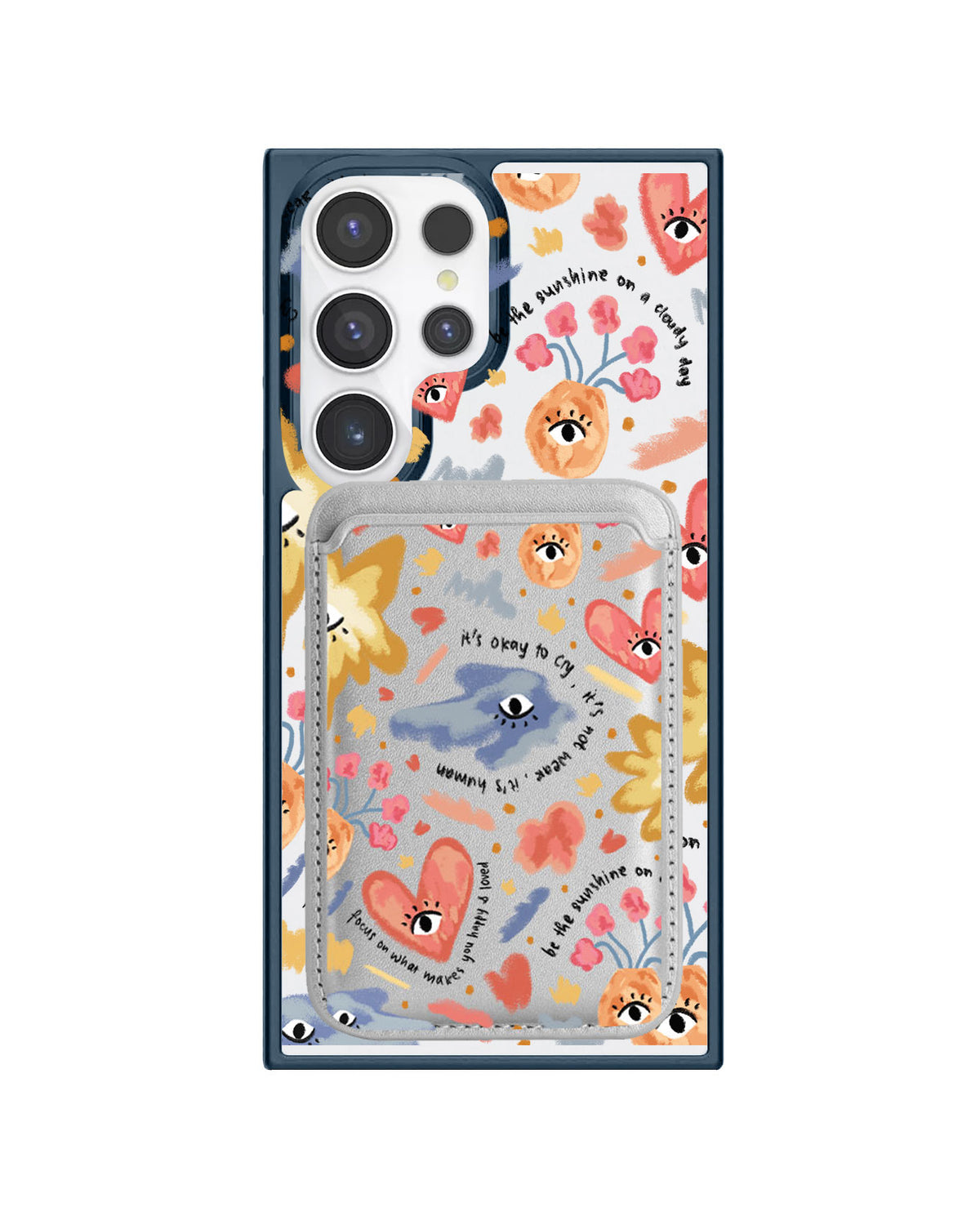 Android Magnetic Wallet Case - Abstract lovers