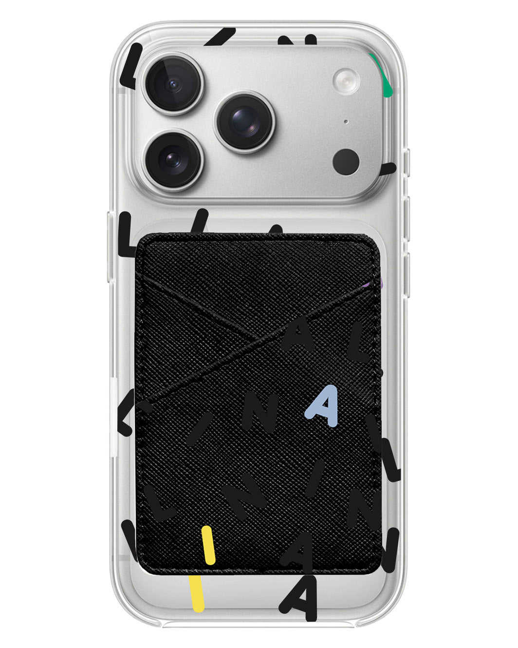 iPhone Phone Wallet Case - Monogram 2.0 Hitam