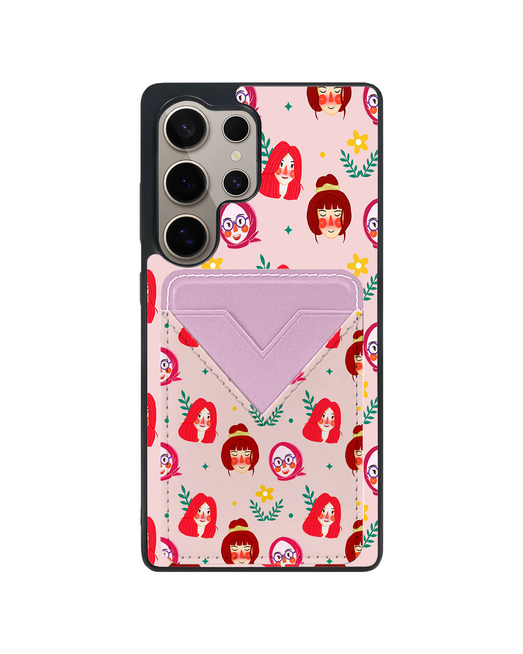 Android Avant Wallet Case - Lovely Faces