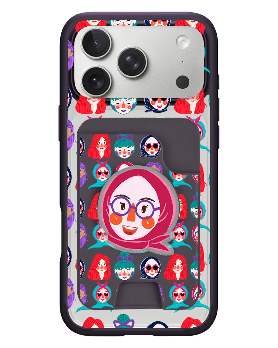 iPhone Magpop Wallet - Cute Sweety Faces
