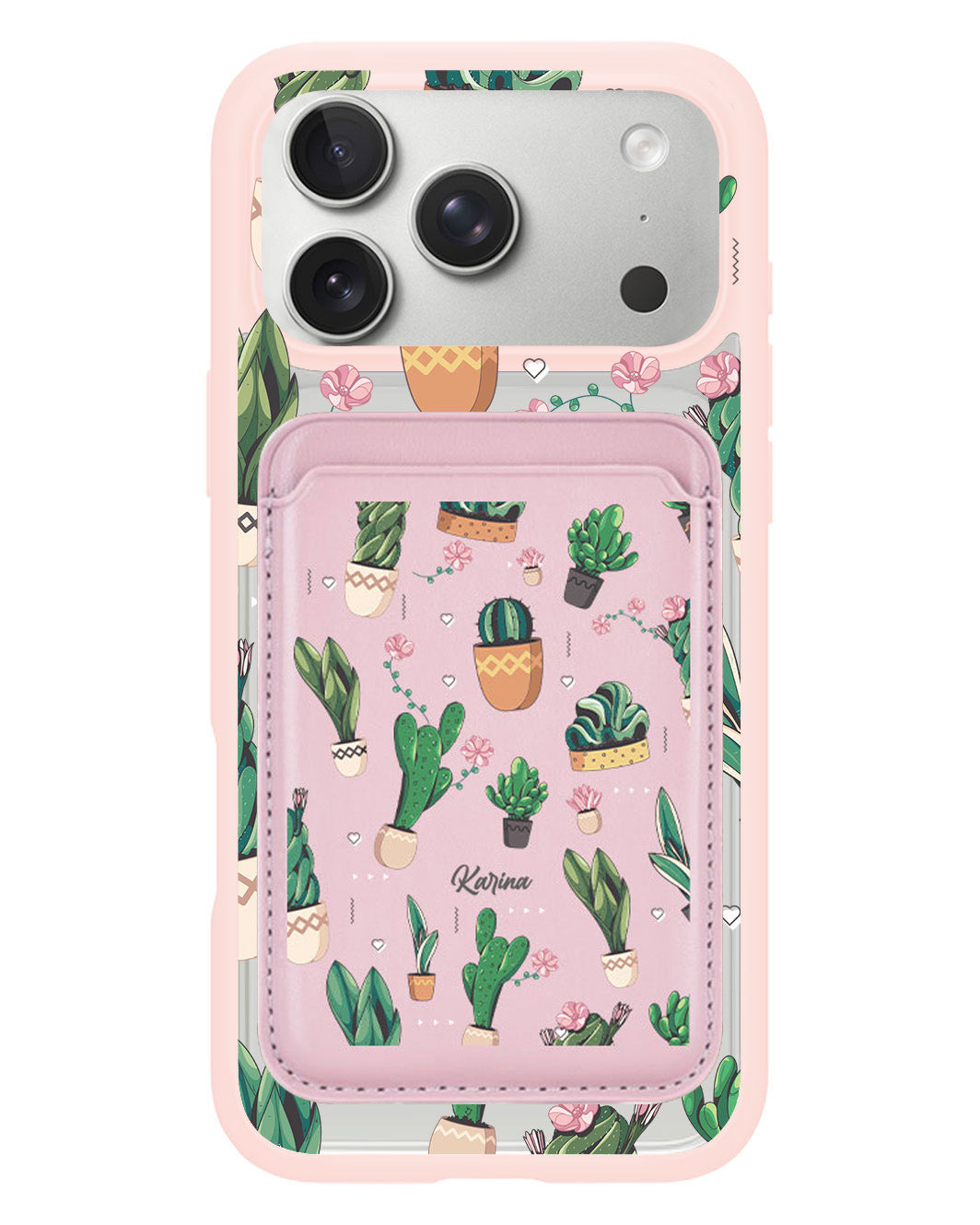 iPhone Magnetic Wallet Case - Cactus 3.0