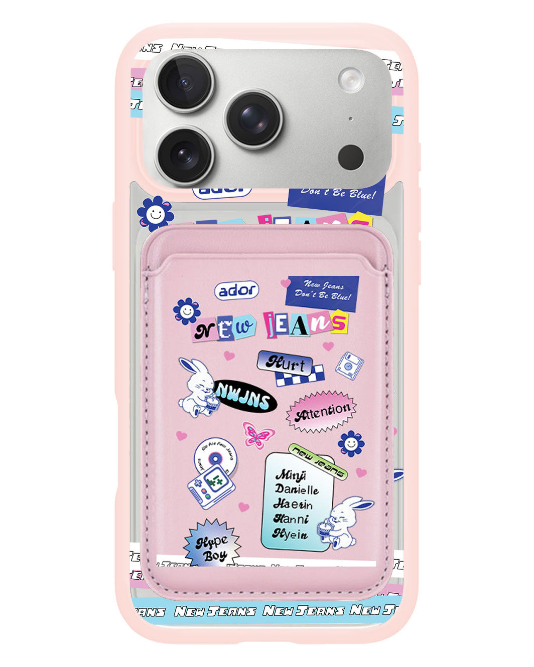 iPhone Magnetic Wallet Case - New Jeans Sticker Pack