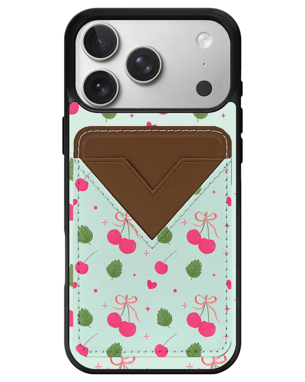 iPhone Avant Wallet Case - Coquette Cherry