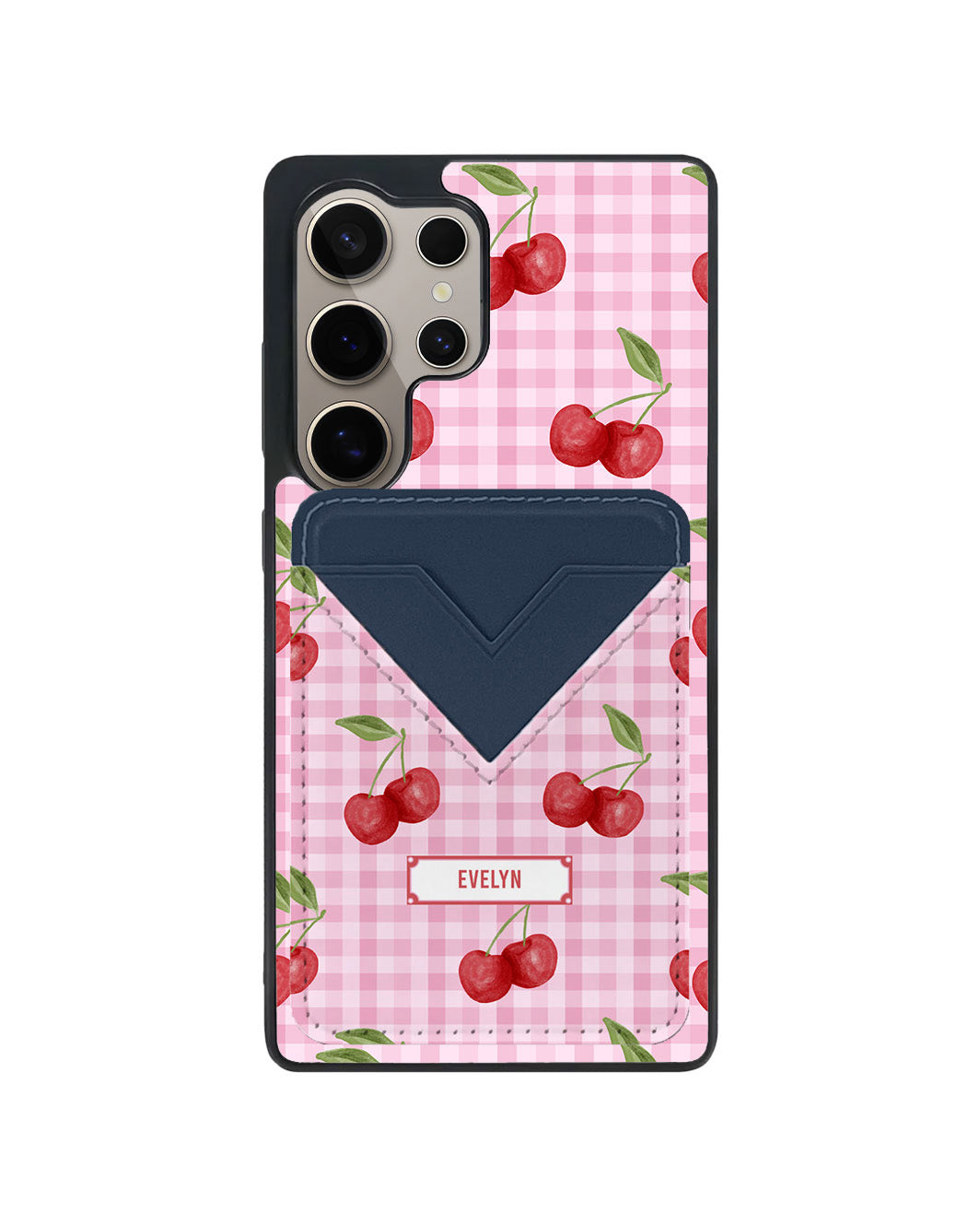 Android Avant Wallet Case - Cherry Tartan