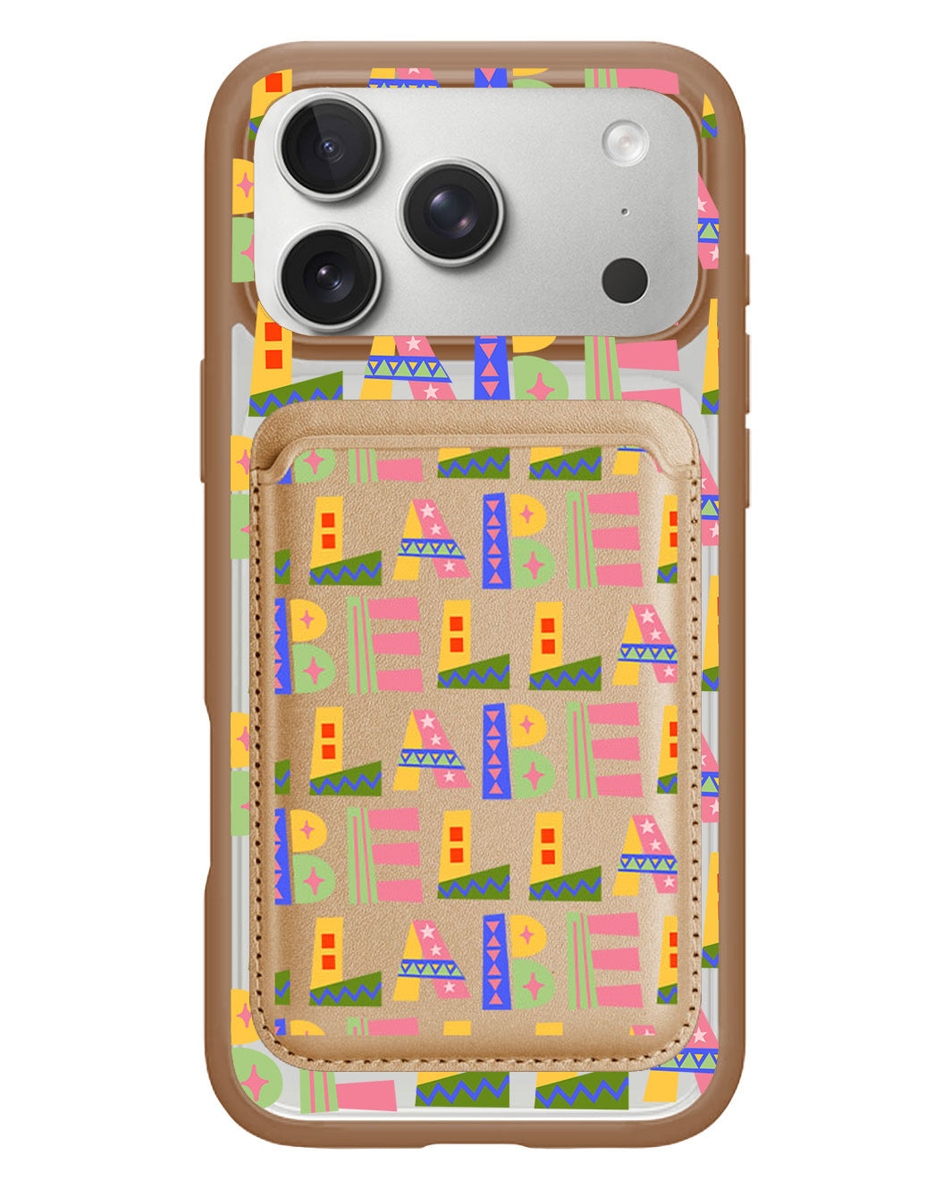 iPhone Magnetic Wallet Case - Playful Monogram 5.0