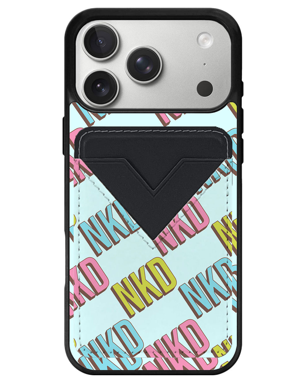iPhone Avant Wallet Case - Diagonal Initial Monogram 3.0