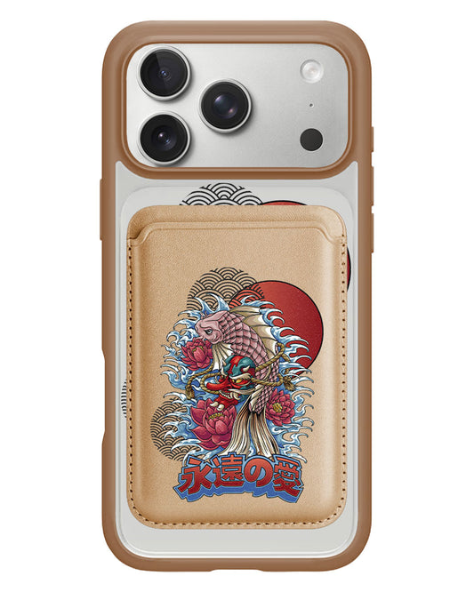 iPhone Magnetic Wallet Case - Oni Koi