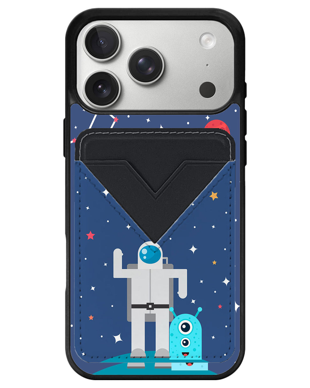 iPhone Avant Wallet Case - Blue Alien