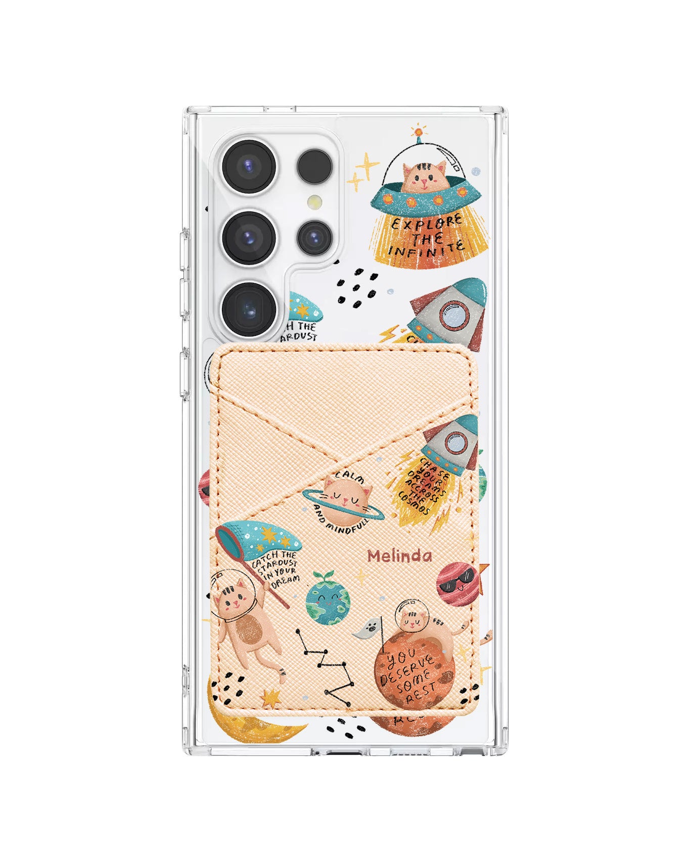 Android Phone Wallet Case - Spaceship