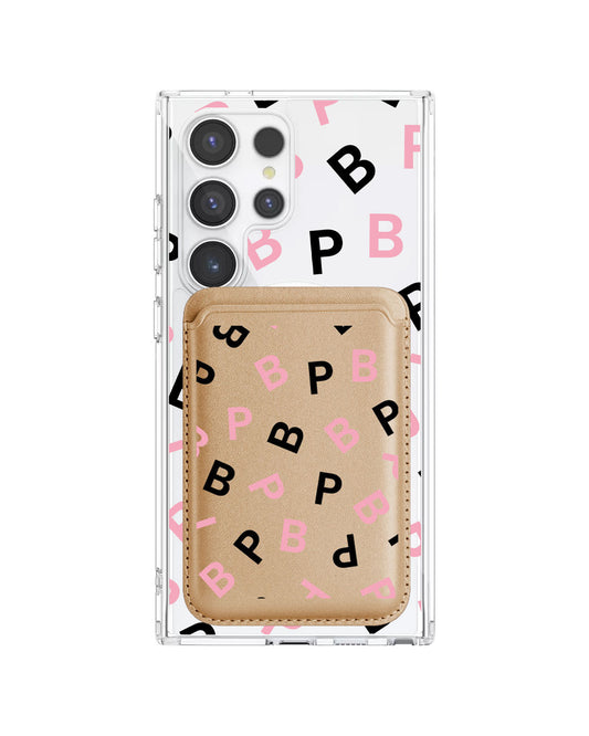 Android Magnetic Wallet Case - Blackpink Monogram