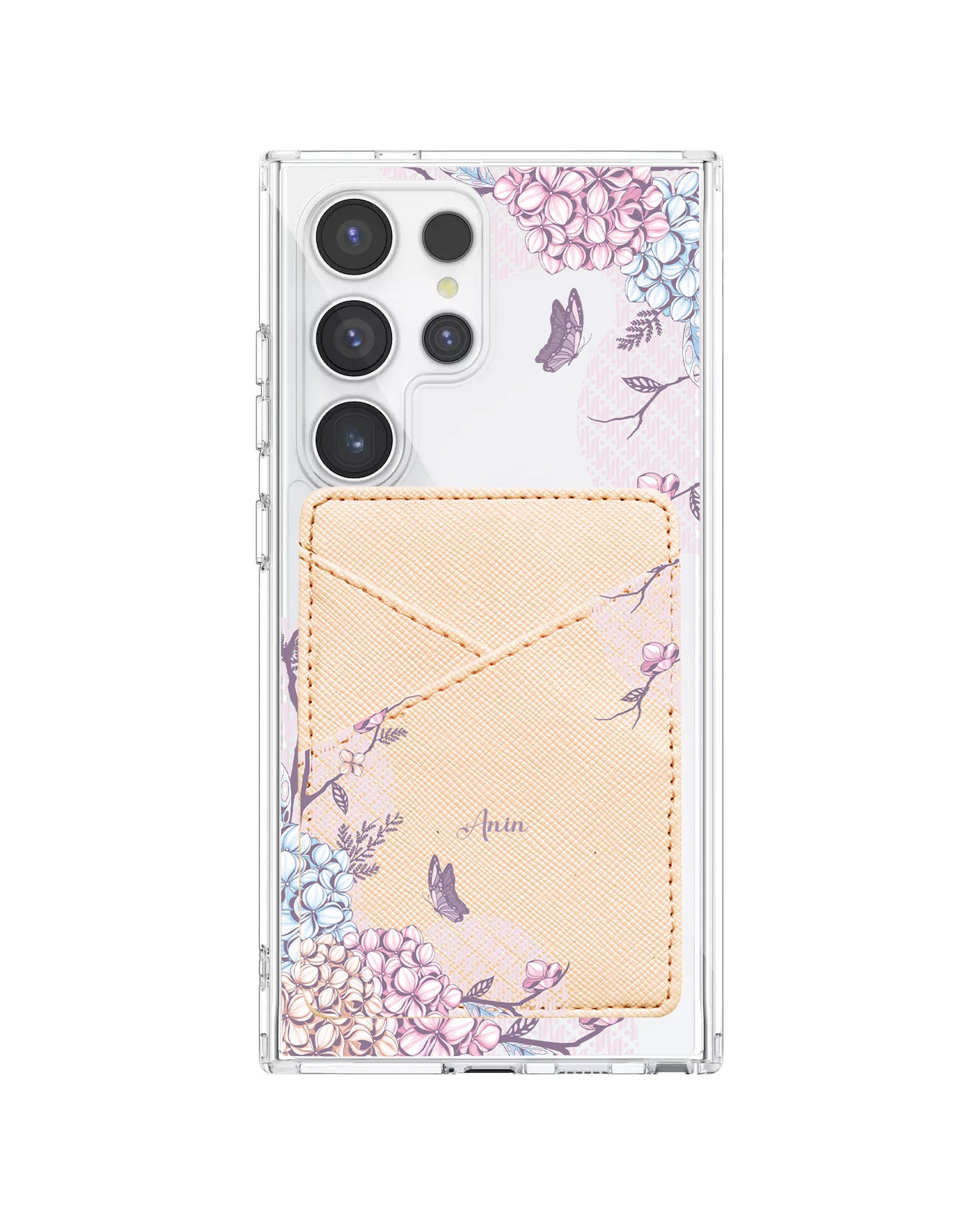 Android Phone Wallet Case - Batik Floral