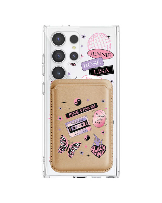 Android Magnetic Wallet Case - Blackpink Born Pink